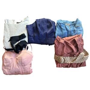 Bundle Lot Of 3 Dresses & 2 Rompers Multi Brands & Sizes 0/1/2/XXS BCBG H&M